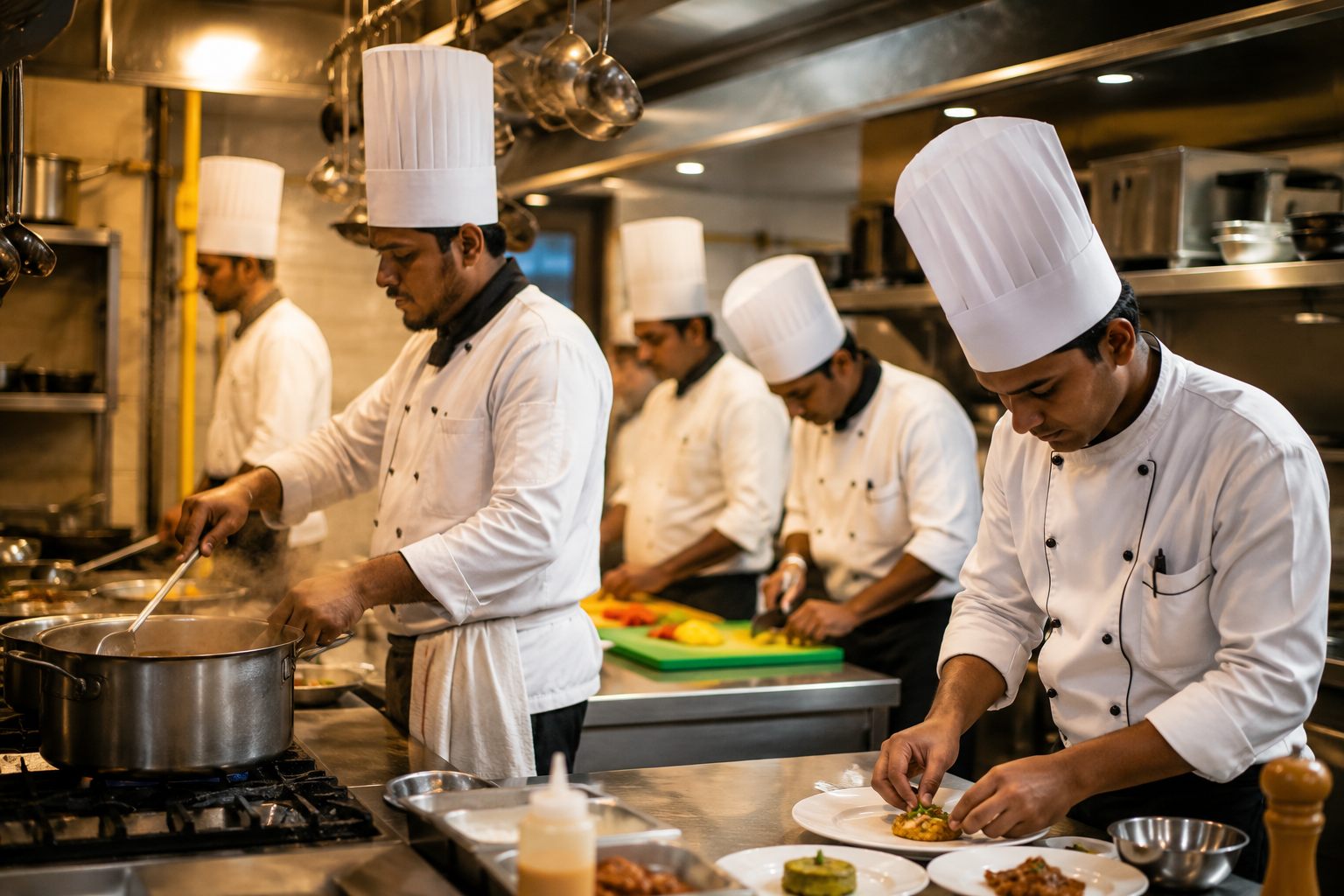 Jairo chef team at work