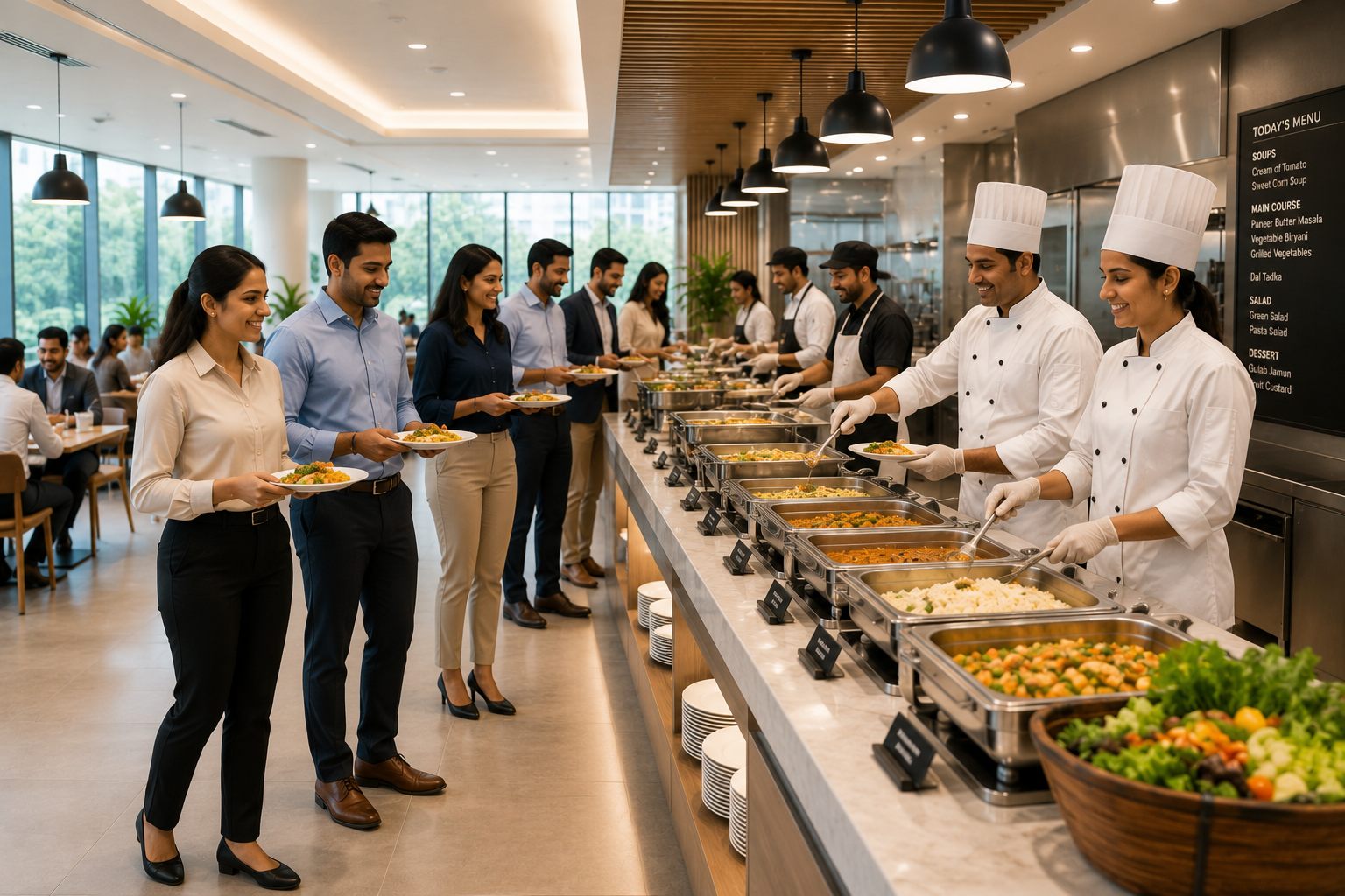 Corporate dining service